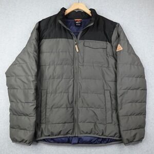 Gerry Bearwood Workwear Jacket Mens XXL Black Grey Puffer Full Zip Warmth